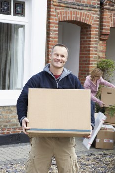 Removal team handling a home move in Islington