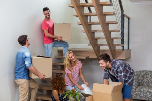 Removal van ready for a same day move in Islington