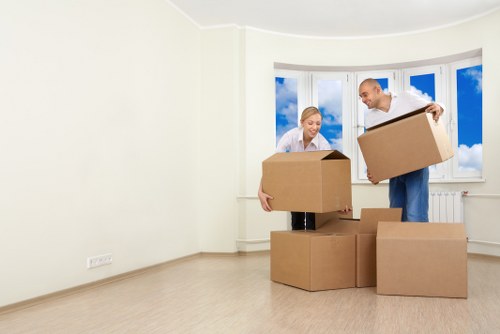 Local office removals team managing access and loading in Islington
