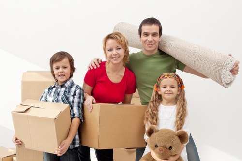 Packing and loading during a removals job in Islington